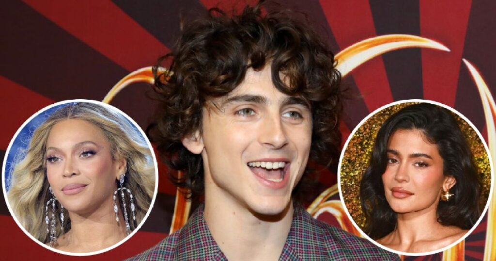 Timothée Chalamet réagit après avoir embrassé Kylie au concert de Beyoncé