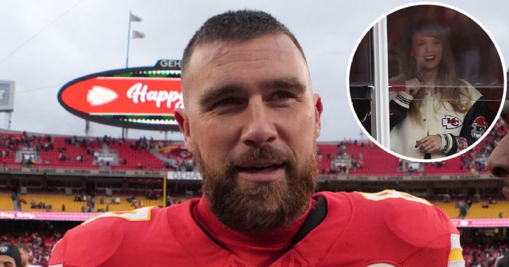 Taylor Swift et Travis Kelce s'embrassent le soir du Nouvel An 2024