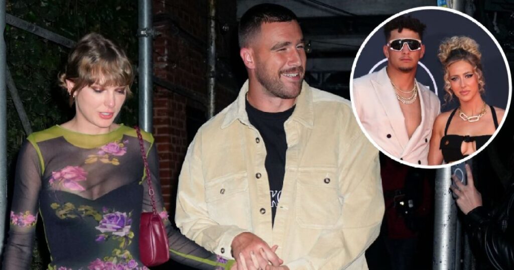 Travis Kelce et Taylor Swift prennent une photo de New York avec Brittany et Patrick