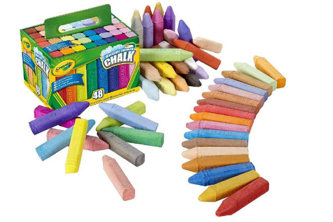 Meilleurs cadeaux et jouets pour les enfants de 5 ans : craie de trottoir Crayola