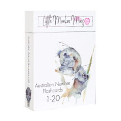 Little Monkey Moos Flash Cards art dessiné à la main avec des numéros australiens