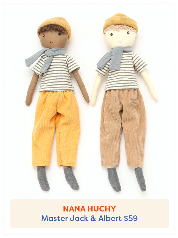 Deux des poupées garçon de Nana Huchy