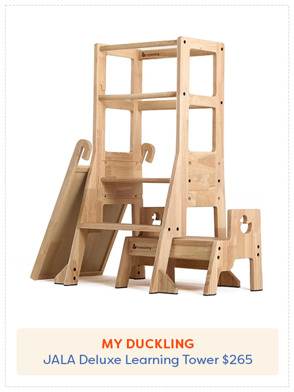 Tour d'apprentissage My Duckling affichant une couleur naturelle et un tabouret inclus