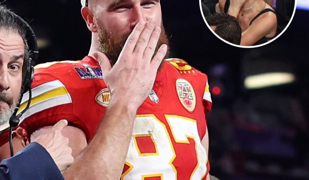 Les fans se réjouissent de ce que Travis Kelce embrasse Taylor Swift