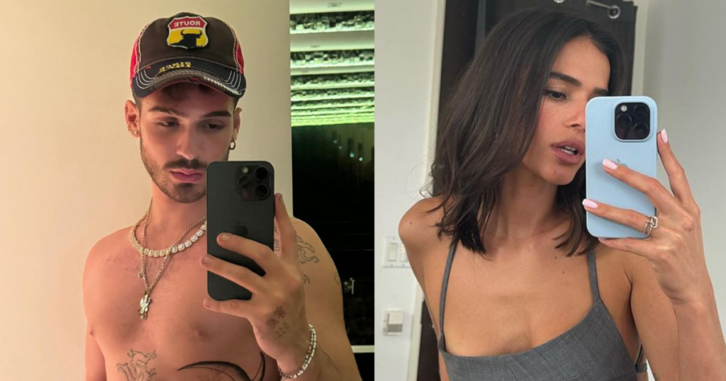 Assumé? Bruna Marquezine apparaît sur les genoux de João Guilherme sur une photo et l'atmosphère de romance agite la toile : "La Nora de Leonardo"