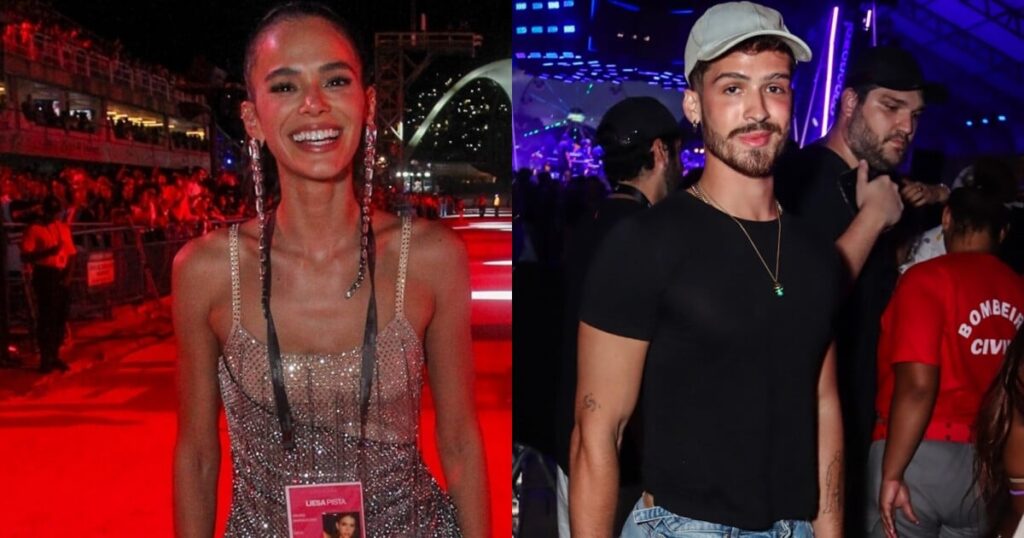 Bruna Marquezine et João Guilherme sont surpris lors d'un spectacle de chanteurs dont la chanson mentionne l'actrice.  Vidéo!