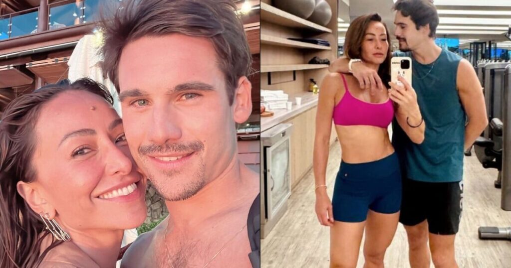 Couple de remise en forme !  Sabrina Sato reçoit un câlin de Nicolas Prattes lors d'une journée d'entraînement et exhibe son ventre tonique dans une tenue PP.  Voir les photos !