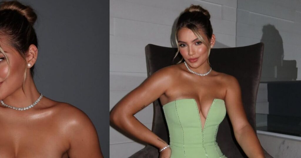La petite amie d'Endrick, Gabriely Miranda, porte une robe avec un décolleté révélateur lors d'un événement de football et le joueur laisse un joli compliment. Regarder!