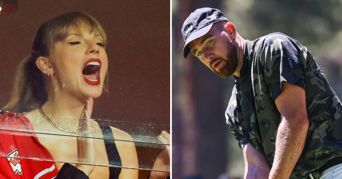 Taylor Swift encourage Travis Kelce sur le terrain de golf
