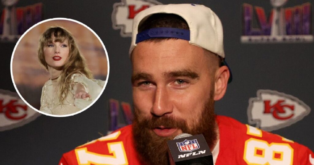Travis Kelce taquine le prénom du premier bébé au milieu de la romance de Taylor Swift