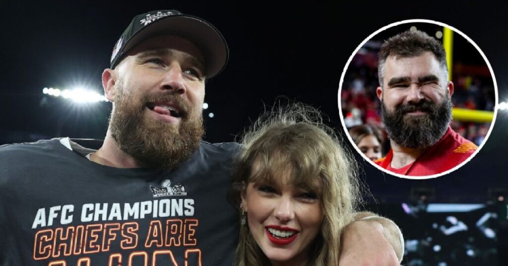 Jason Kelce fait apparemment allusion au mariage de Travis et Taylor Swift