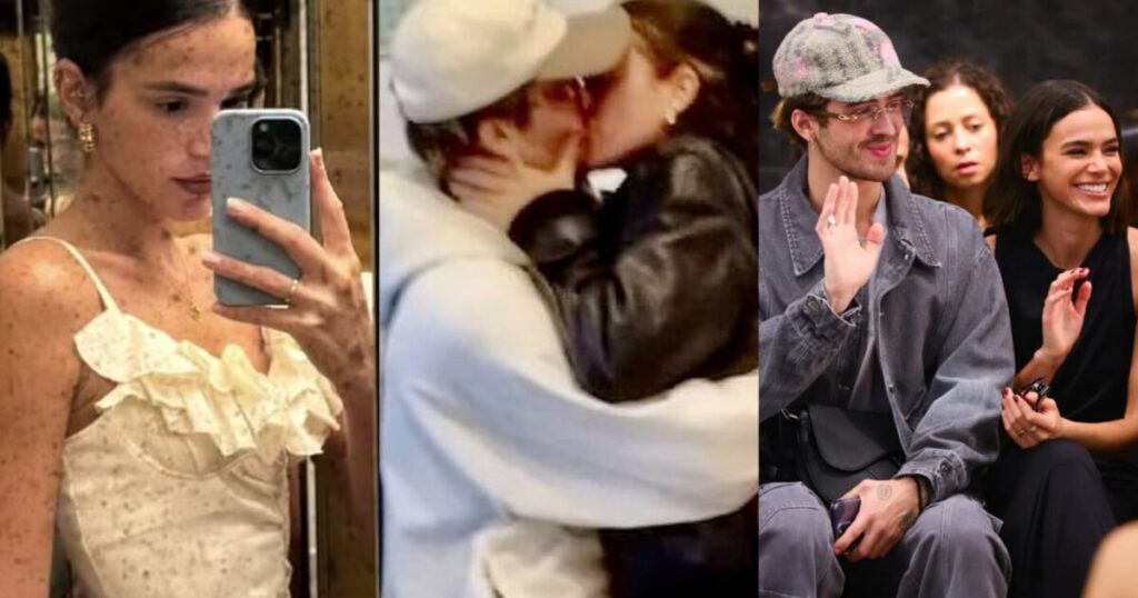 Bruna Marquezine dans une alliance ? Dans une liaison avec João Guilherme, l'actrice montre une bague sur une photo dans le miroir et attire l'attention sur le web