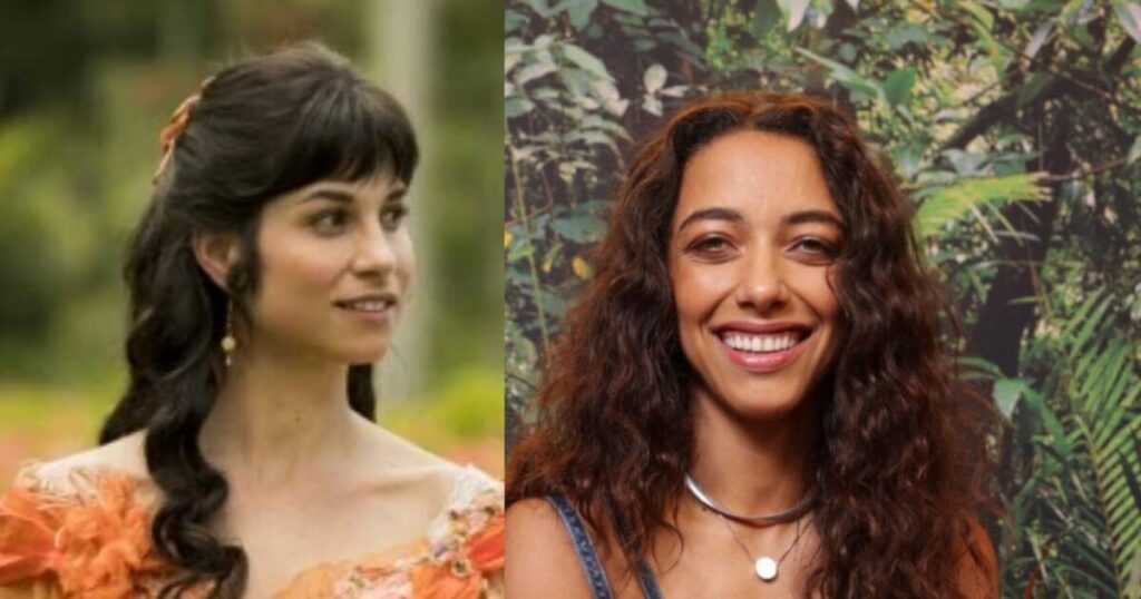 Crossover de « Renascer » et « Cheias de Charme » ?  Joana du feuilleton de neuf heures, Alice Carvalho embrasse Chandelly Braz lors de l'émission.  Voir la photo du couple !