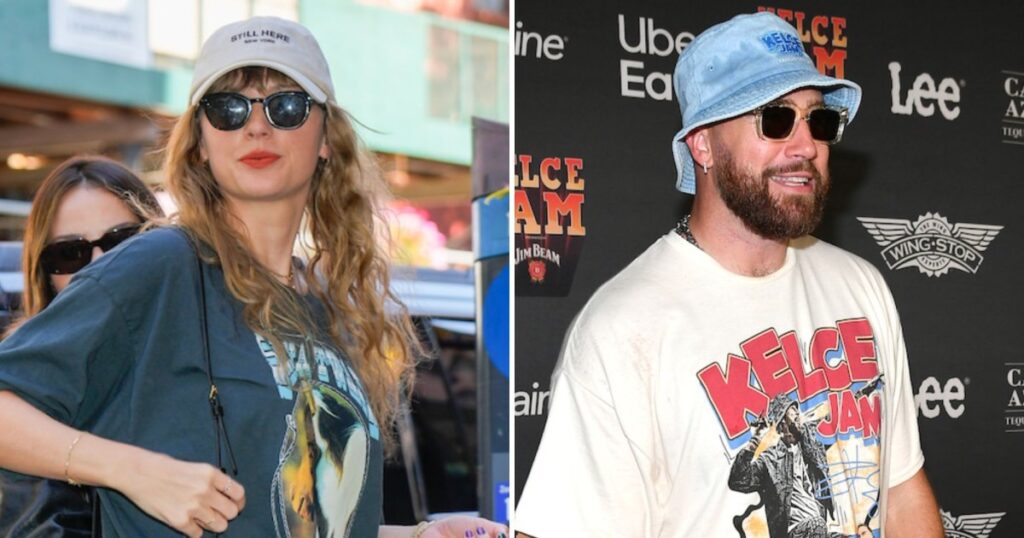 Travis Kelce porte apparemment le chapeau de Taylor Swift à Dublin