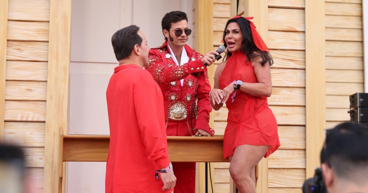 Mariée en blanc ? Pas à Rock in Rio ! Gretchen porte du rouge pour une raison inattendue lors d'un "mariage" et révèle le célèbre "Cupidon"