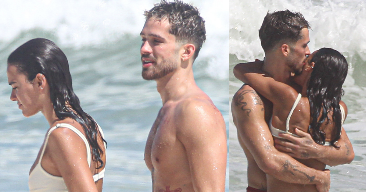 En sortant, Bruna Marquezine et João Guilherme échangent de l'affection et exhibent des corps toniques sur la plage. Des photos !