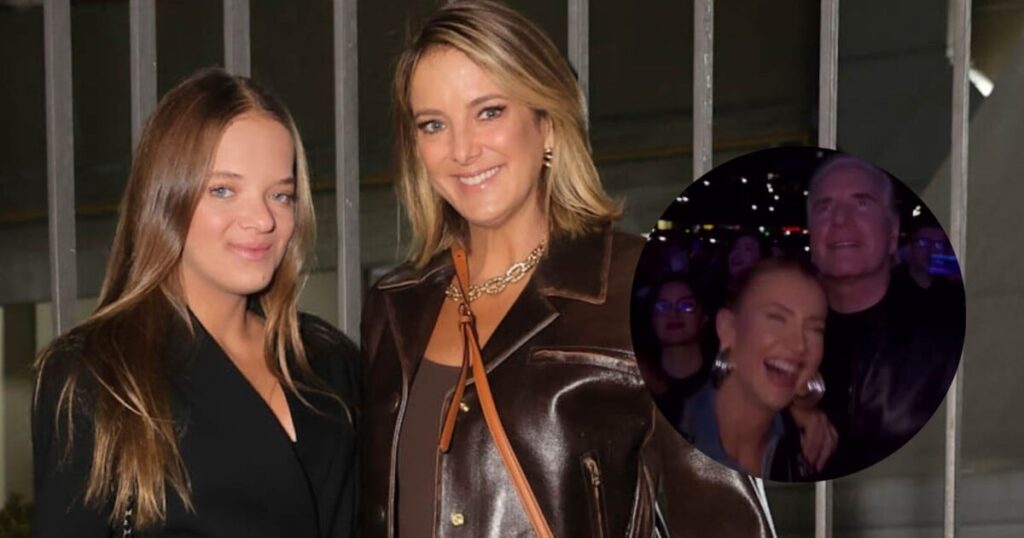 Maturité! Tici Pinheiro, Roberto Justus et Ana Paula Siebert dansent en se serrant dans les bras lors d'un spectacle de Bruno Mars avec Rafa Justus ; regarder!