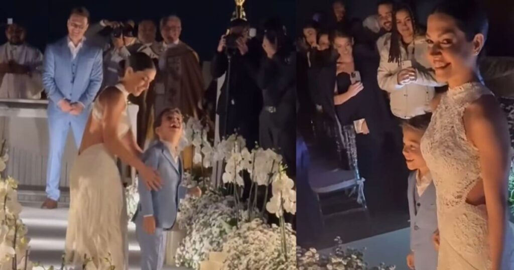 Ni église ni bureau d'état civil : Michel Teló et Thais Fersoza renouvellent leurs vœux de la MEILLEURE manière au Christ Rédempteur ; aux détails