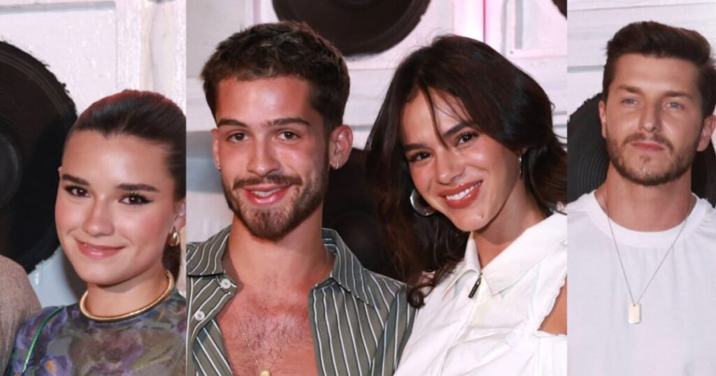 Bruna Marquezine, tout en blanc, et João Guilherme, le fils de Huck avec sa petite amie, et des couples plus célèbres se réunissent lors d'une fête