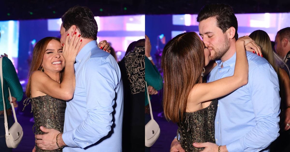 C'est l'amour ! Vêtue d'un look court avec un corset, Maiara embrasse beaucoup son nouveau petit ami au 'Buteco' de Gusttavo Lima à São Paulo. Voir les photos !