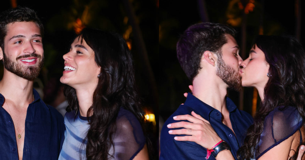 Look transparent et culotte apparente, Bruna Marquezine reçoit un coup de main de João Guilherme sur des photos romantiques