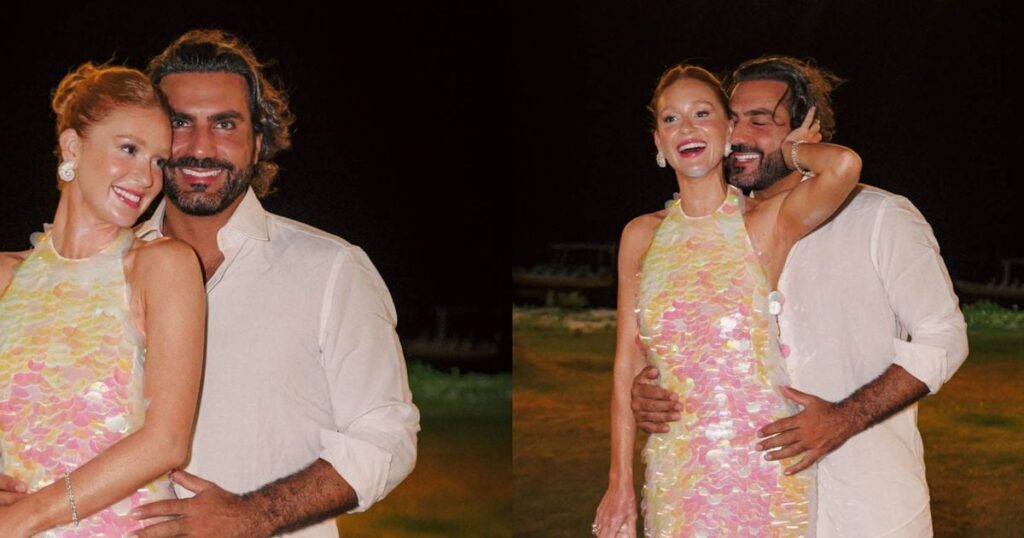 Après la fin de la controverse familiale sur la fortune, le fiancé de Marina Ruy Barbosa apparaît avec l'actrice sur les photos du réveillon du Nouvel An