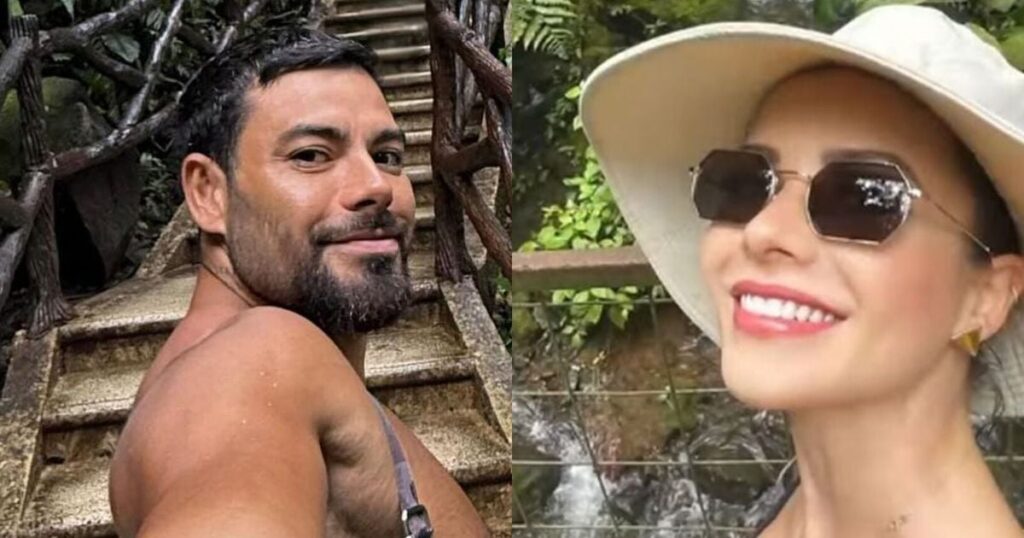 Le petit ami de Sandy ouvre un album de voyage avec la chanteuse et les détails de la photo volent la vedette : "Il tient son sac"