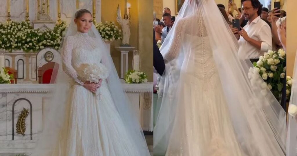 Mariage de Hulk et Camila Ângelo : les détails de la superbe robe qui a marqué la célébration