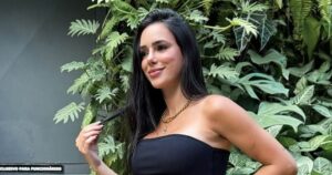Fin de controverse ?! Bruna Bianincardi, dans une robe collée, valorise le ventre enceinte en photo et prend des mesures après des attaques avec une trahison supposée de Neymar