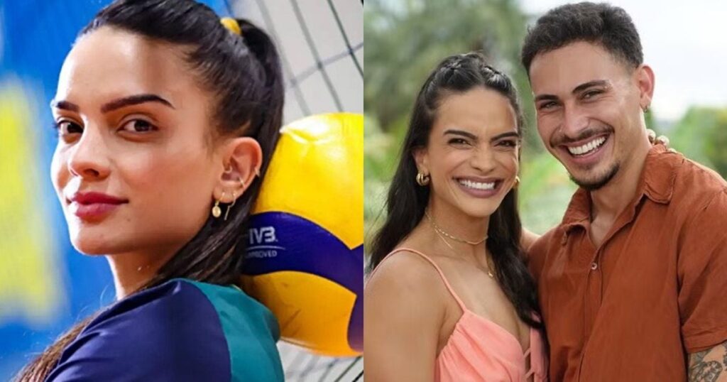 Natinha de volleyball revient avec son petit ami après avoir exposé la trahison aux larmes; Interaction Web et Viagem a fourni une réconciliation