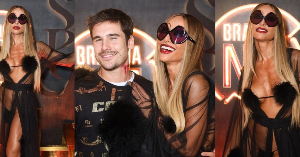 Vampire sexy! Sabrina Sato utilise un bikini PP à taille basse et donne même de la «morsure» à son mari, Nicolas Prattes, avant de commencer à Vila Isabel