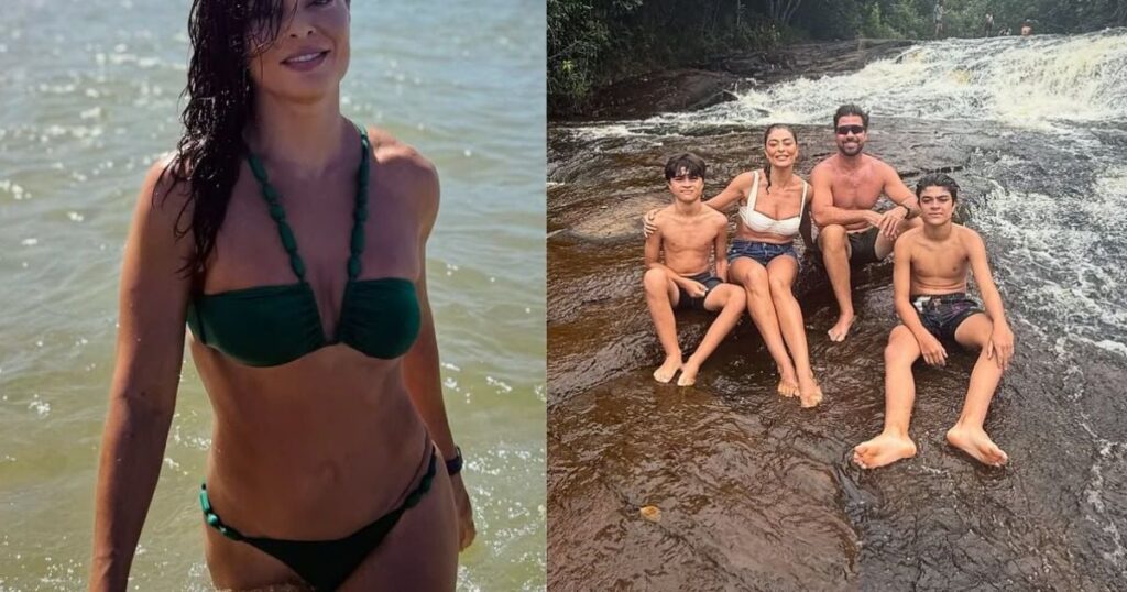 Déesse! Juliana Paes Sports Sculptural Body et aime les jours de repos avec les enfants et le mari; Voir des photos