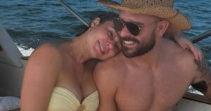 Avez-vous oublié Ivan, Heleninha? Paolla Oliveira est collée avec Diogo Nogueira à un moment romantique de vraie vie et de réagir sur le Web: `` Couple parfait ''