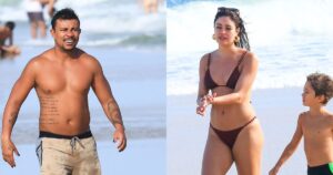 En famille! Sophie Charlotte emmène son fils pour une promenade sur la plage avec une réconciliation de chaman et de selle avec du feuilleton avec le rappeur. Voir des photos