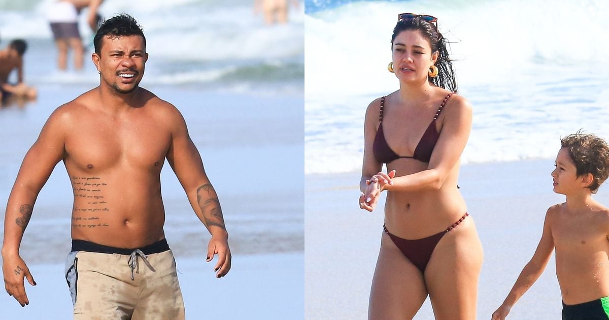 En famille! Sophie Charlotte emmène son fils pour une promenade sur la plage avec une réconciliation de chaman et de selle avec du feuilleton avec le rappeur. Voir des photos