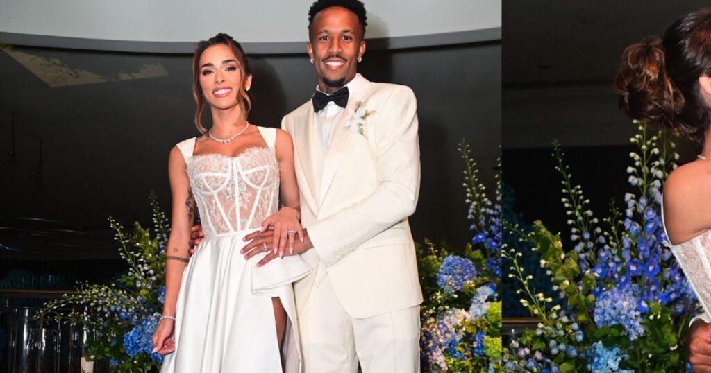 Dentelle transparente, fente et plus: les détails de la robe de mariée audacieuse de Tainá Castro au mariage avec éder militão
