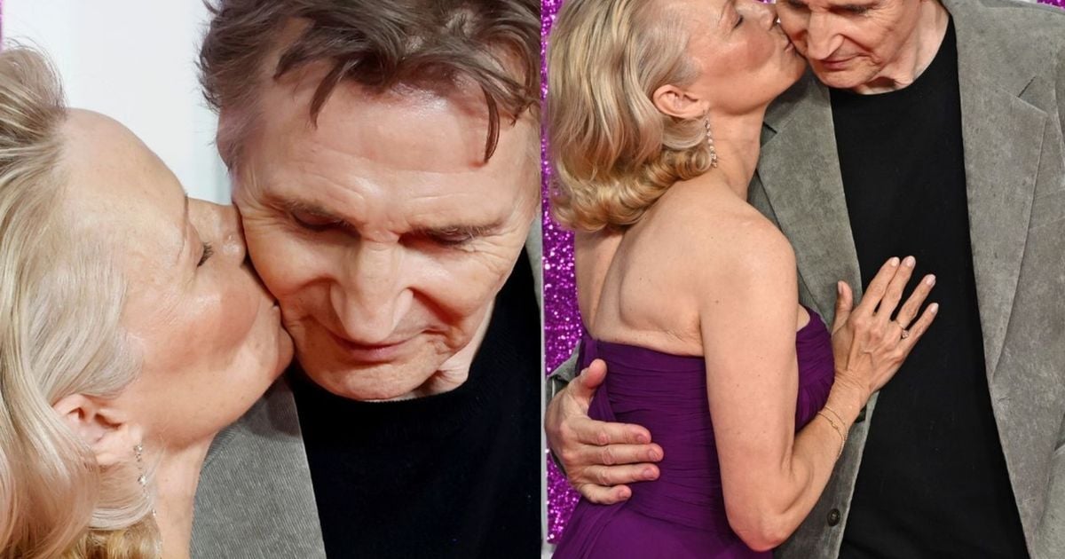 Le nouvel amour de Pamela Anderson est-il célèbre? À 58 ans, l'actrice embrasse Liam Neeson, 73 ans, et augmente les rumeurs de romance