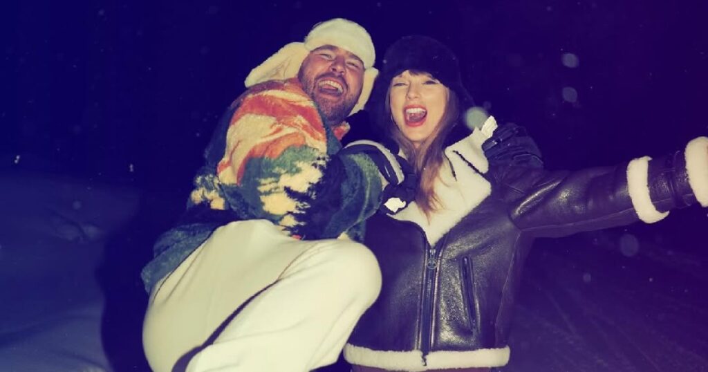 Travis Kelce partage plusieurs photos de l'intersaison de lui-même et de Taylor Swift