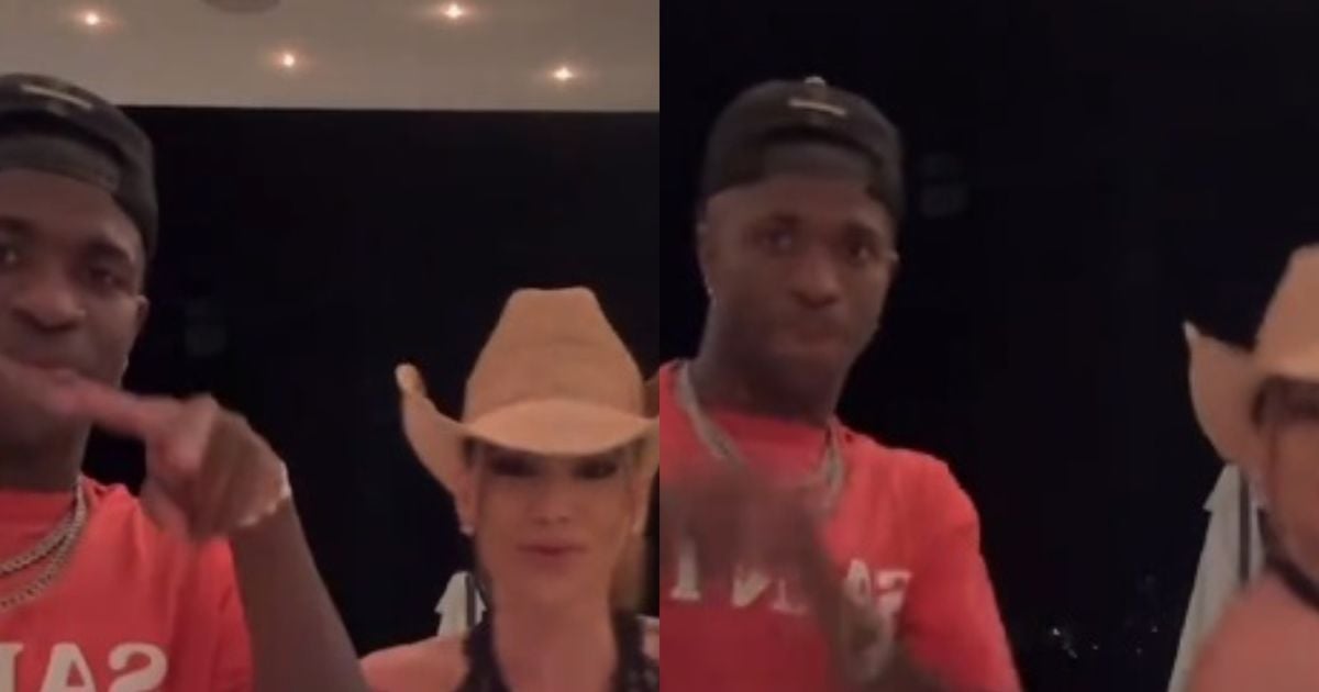 Est-ce officiel? Avec une robe à glissement de robe noire, Virginia propose Vini Jr. sur une vidéo publiée par le Real Madrid Player; Légende vole la scène. Regarder!