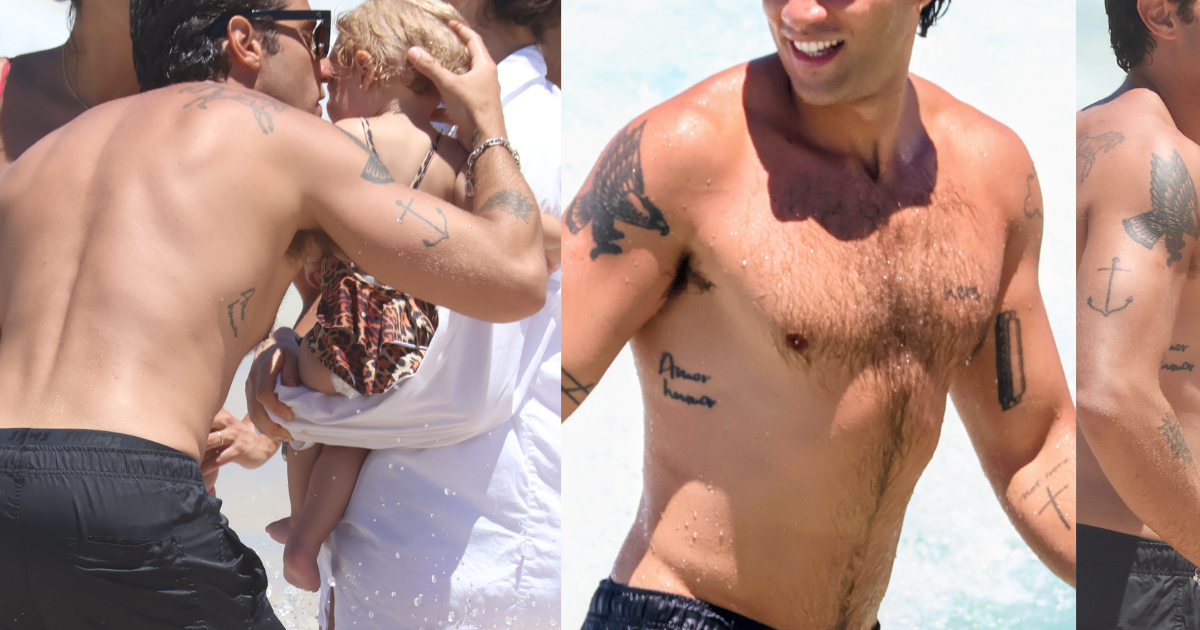 Oh, quel merveilleux été ! Chay Suede profite d'une journée à la plage avec Laura Neiva et sa fille d'un an ; des photos