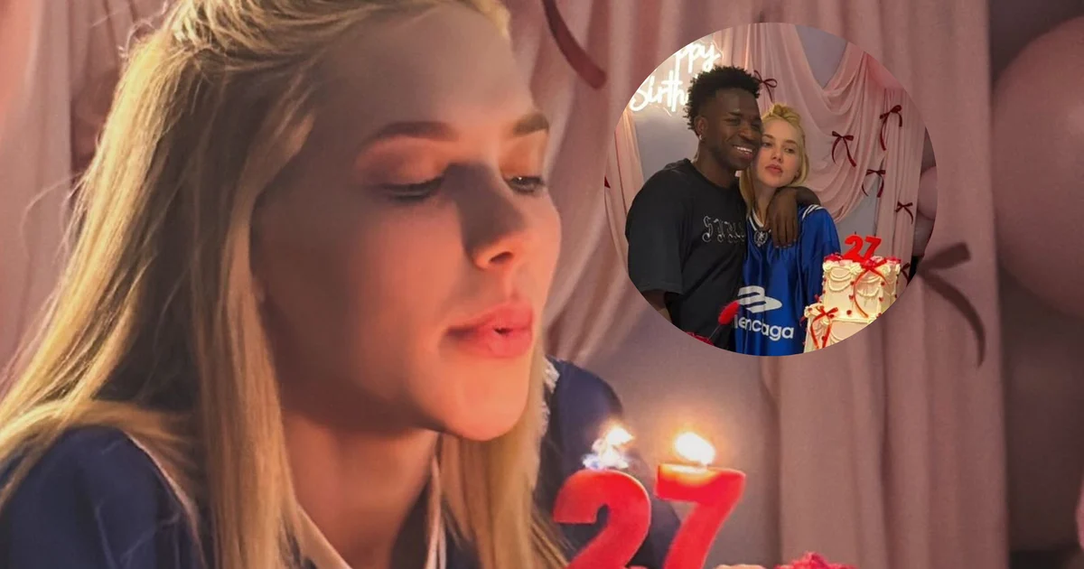 "Peut-elle tenir jusqu'à la Coupe du Monde ?" : Virgínia Fonseca reçoit une fête surprise de Vini Jr. à Madrid et son visage triste attire l'attention après des rumeurs de trahison