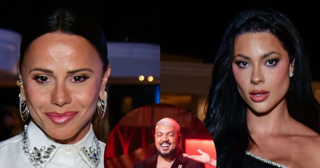 Viviane Araujo ne participe pas au spectacle de Belo lors de la tournée "Três Graças", mais se rend au même événement que la petite amie actuelle du pagodeiro