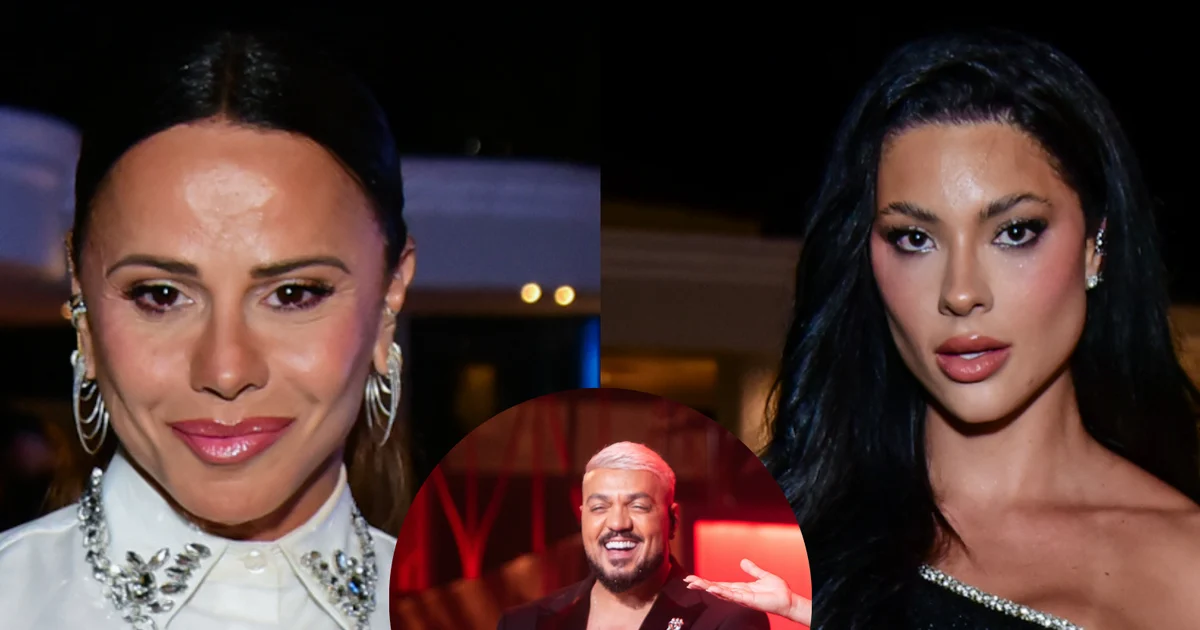 Viviane Araujo ne participe pas au spectacle de Belo lors de la tournée "Três Graças", mais se rend au même événement que la petite amie actuelle du pagodeiro