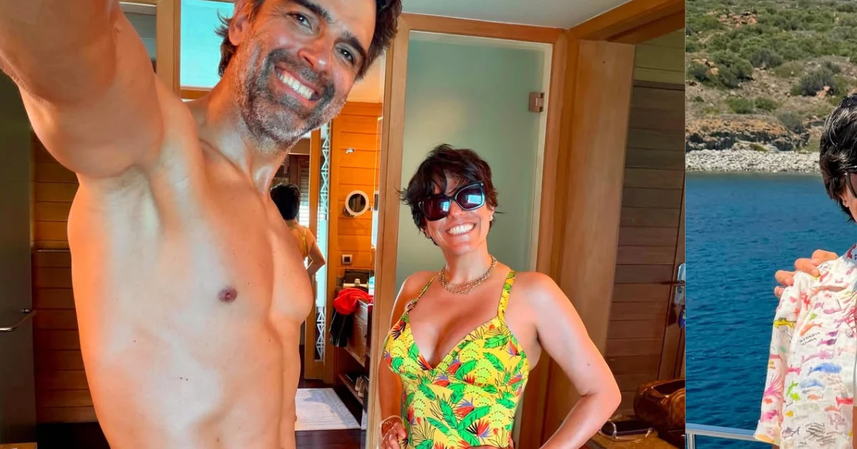 "Quel corps" : à 51 ans, Tadeu Schmidt impressionne par ses formes musclées en combinant des looks avec sa femme Ana Cristina et la toile réagit