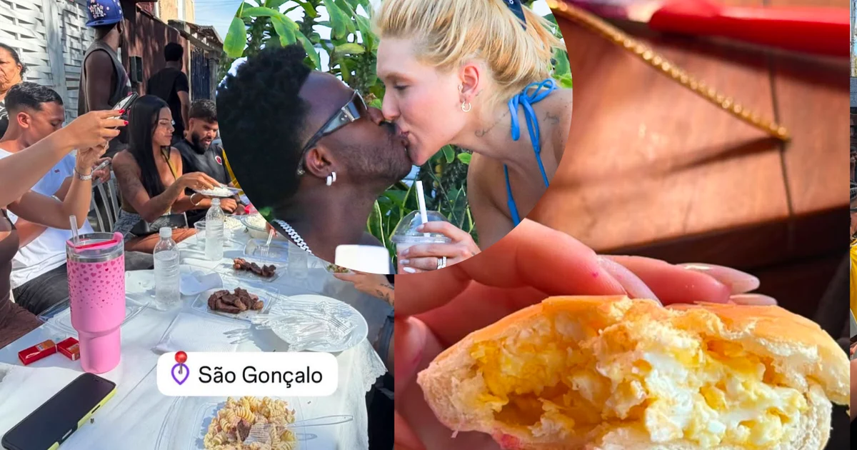 Les gens nous aiment ? Virgínia s'arrête à São Gonçalo, la ville natale de Vini Jr., pour un barbecue « racine » et dit : « Le pain avec les œufs est le top 3 »